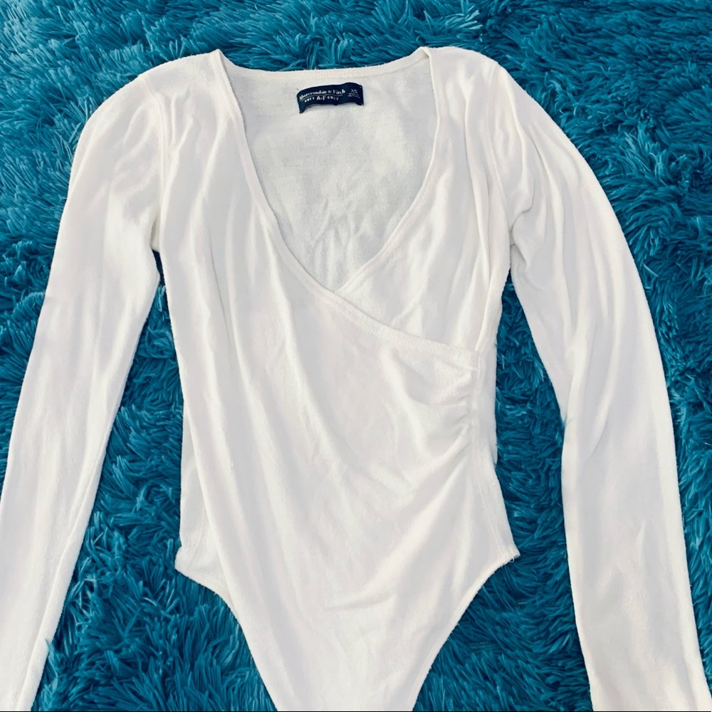 A&F Wrap V-neck Bodysuit Size XS